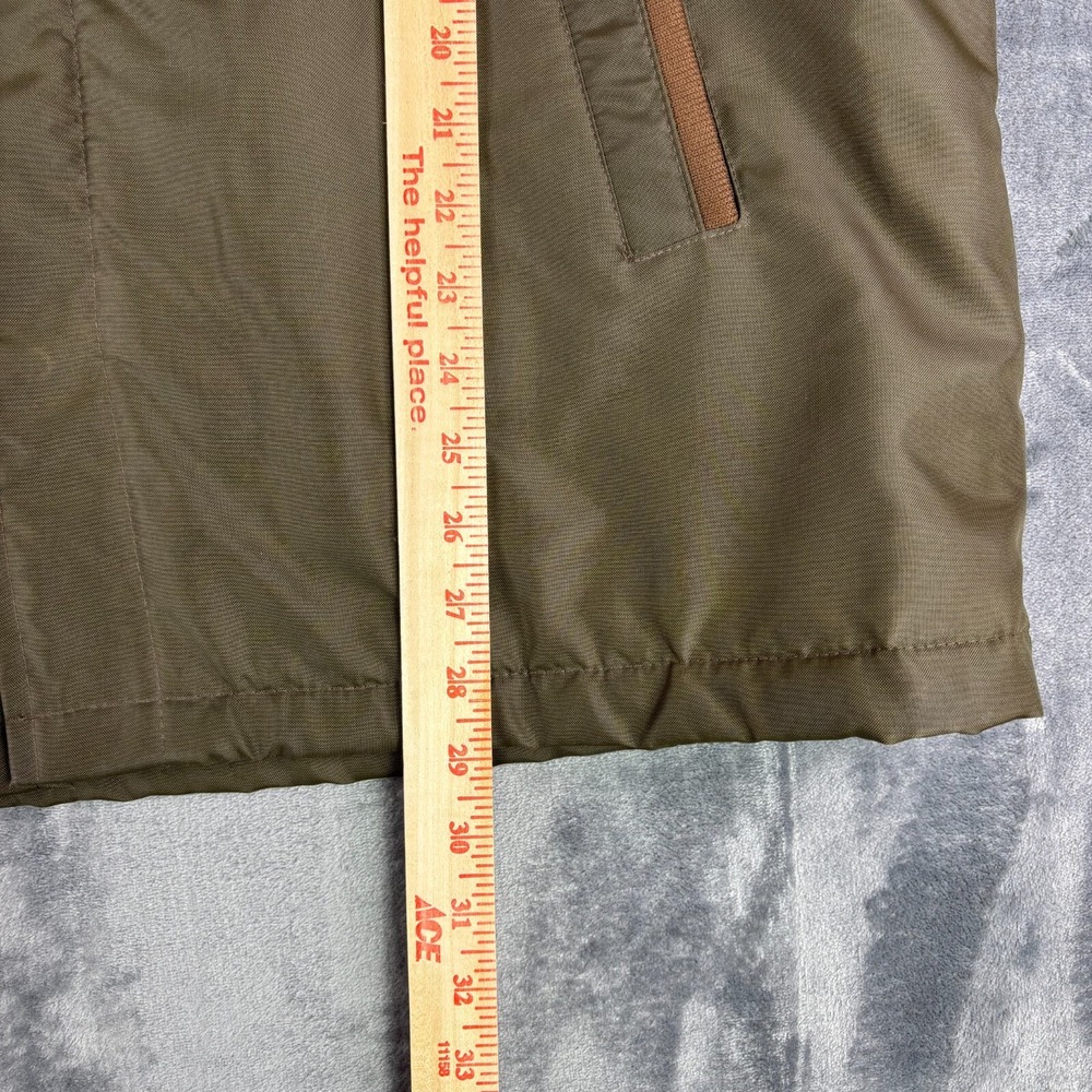 VTG 1980s Sears The Men's Store Sherpa Lined Jacket Size 44 Olive Green Workwear - Picture 9 of 15